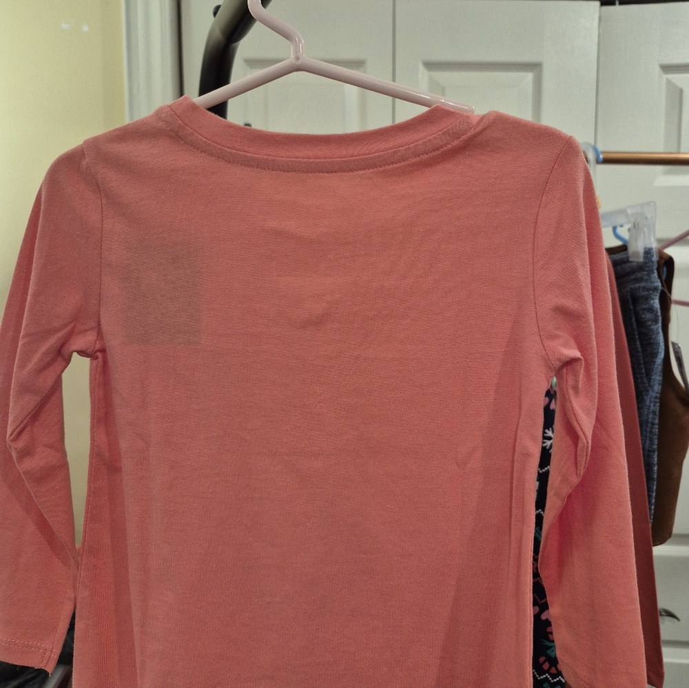 Girl Pink Long Sleeve Cotton Shirt Easter Top SIZE 2T NWT - Picture 5 of 5